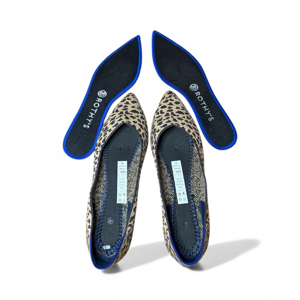 FAKE Rothy's Leopard Print Flats - Picture 7 of 8
